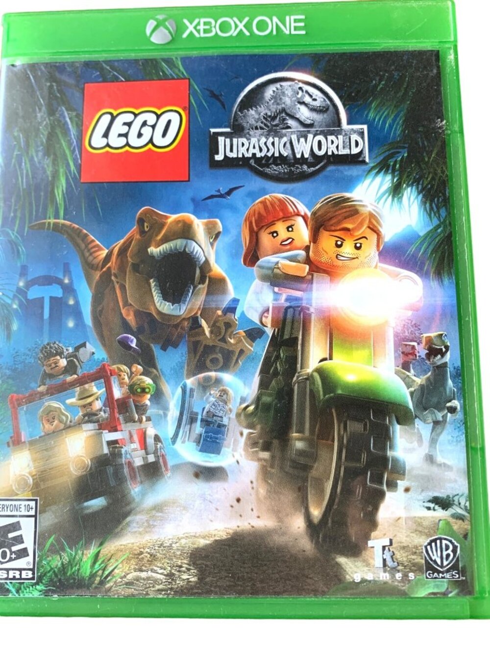 Lego Jurassic World XBox One Video Game Case Fun Dinosaur Action!